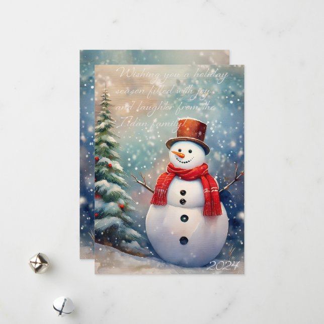Winter Wonderland Christmas Card (Front/Back In Situ)