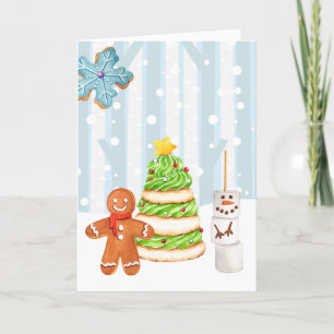 Winter Wonderland Christmas Cookies  Holiday Card