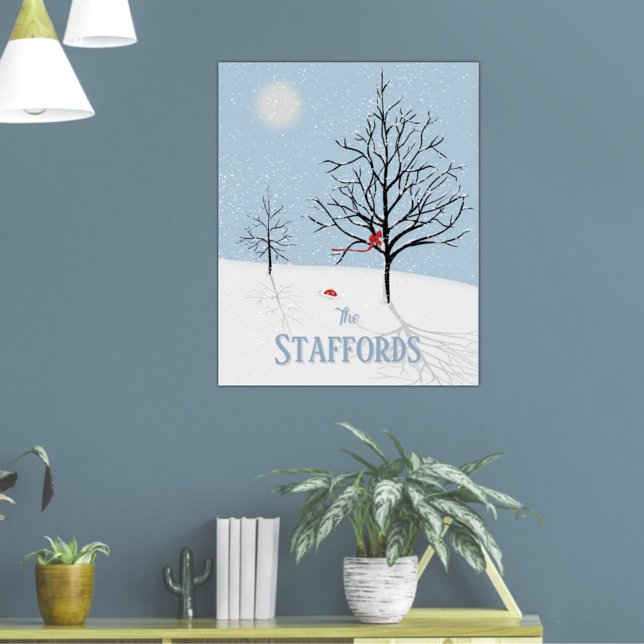 Winter Wonderland Christmas Family Name Poster (Creator Uploaded)