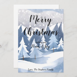 Winter Wonderland Christmas Greeting Holiday Card