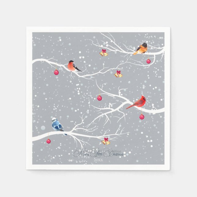 Winter Wonderland Christmas Holidays Napkin (Front)