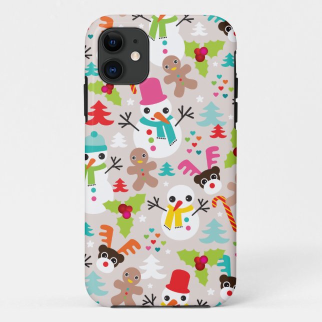 Winter wonderland christmas illustration iphone Case-Mate iPhone case (Back)
