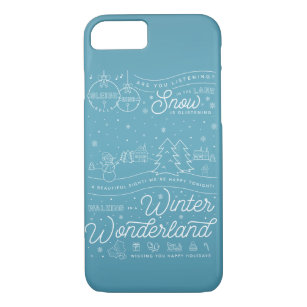 Winter Wonderland Christmas iPhone Case / Blue