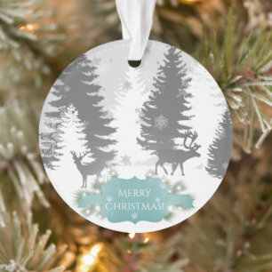 Winter Wonderland Christmas Ornament - Teal