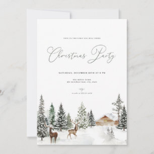 Winter Wonderland Christmas Party Invitation 