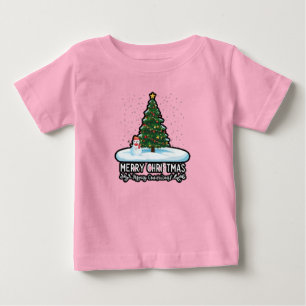 "Winter Wonderland: Christmas Trees, Snowmen & Rei Baby T-Shirt