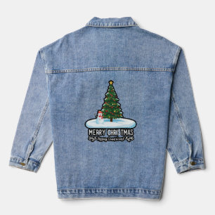 "Winter Wonderland: Christmas Trees, Snowmen & Rei Denim Jacket