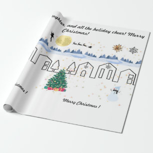 Winter wonderland christmas wrapping paper