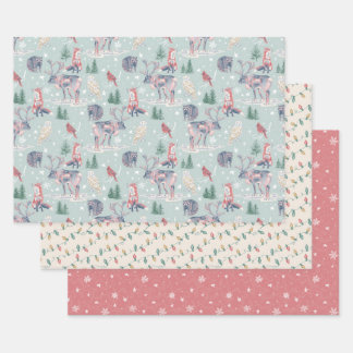 Winter Wonderland Christmas Wrapping Paper Set
