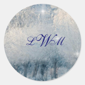 Winter Wonderland Classic Round Sticker