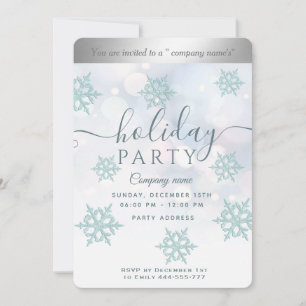 Winter wonderland corporate Holiday party Invitati Invitation