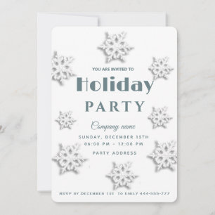 Winter wonderland corporate Holiday party  Invitation