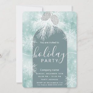 Winter wonderland corporate Holiday party Invitation