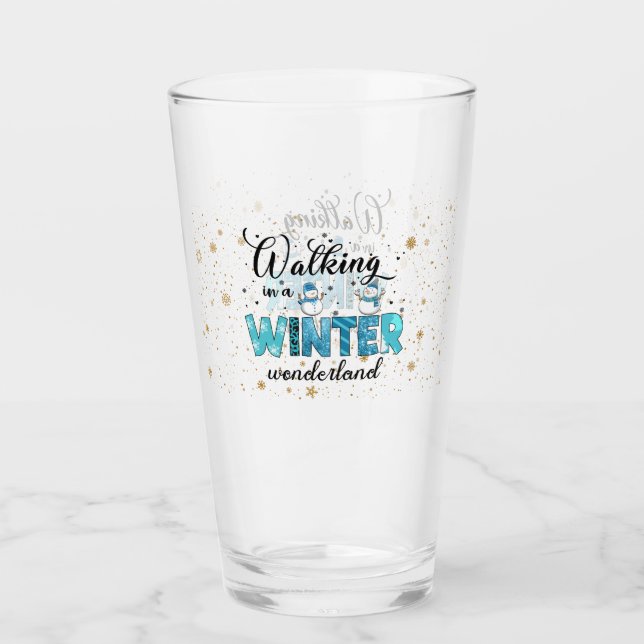 Winter Wonderland Customise Glass (Front)