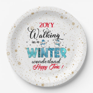 Winter Wonderland Customise Paper Plate
