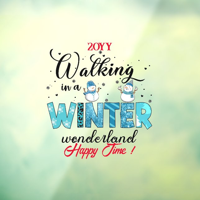 Winter Wonderland Customise Window Cling (Sheet 3)