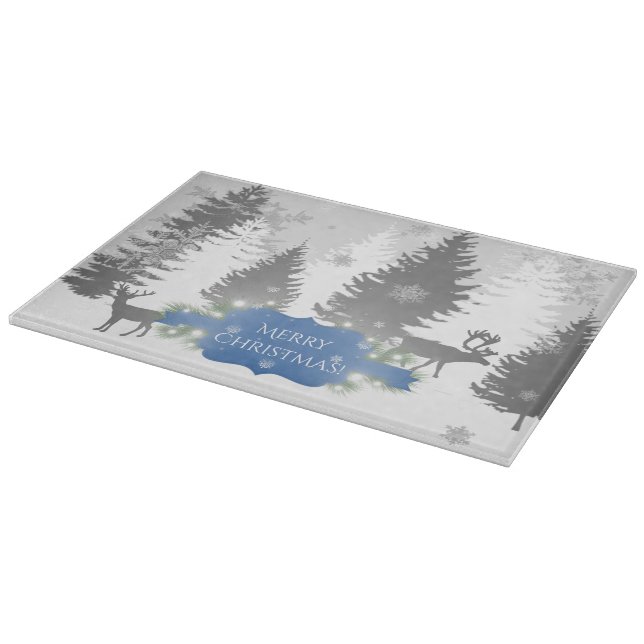 Winter Wonderland Cutting Board - Blue (Corner)