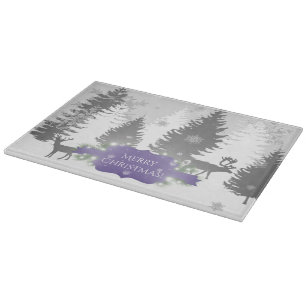 Winter Wonderland Cutting Board - Purple