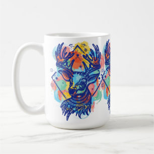 Winter Wonderland: Deer Colour Design Coffee Mug