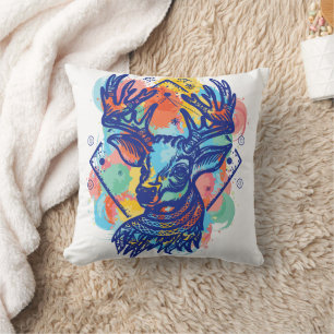 Winter Wonderland: Deer Colour Design Cushion