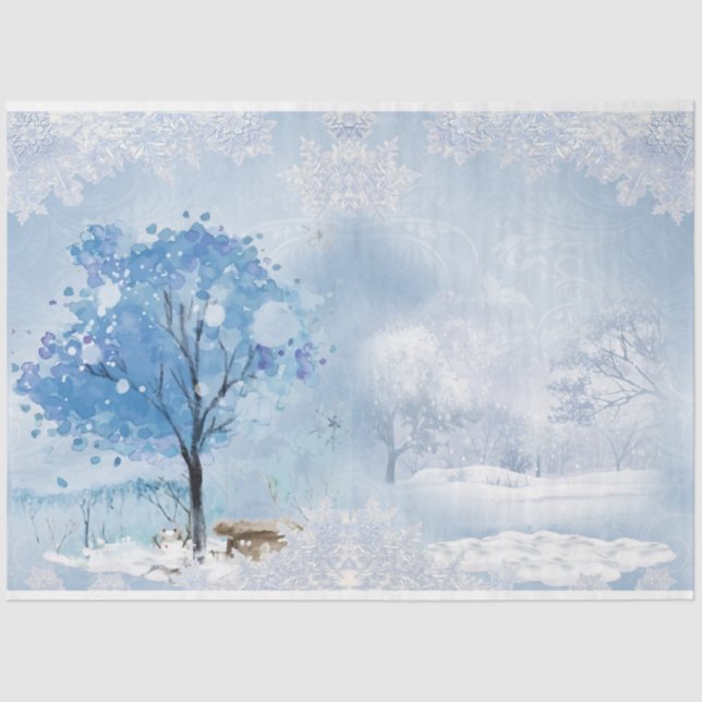 Winter Wonderland Design Series 6  Tissue Paper (Front)