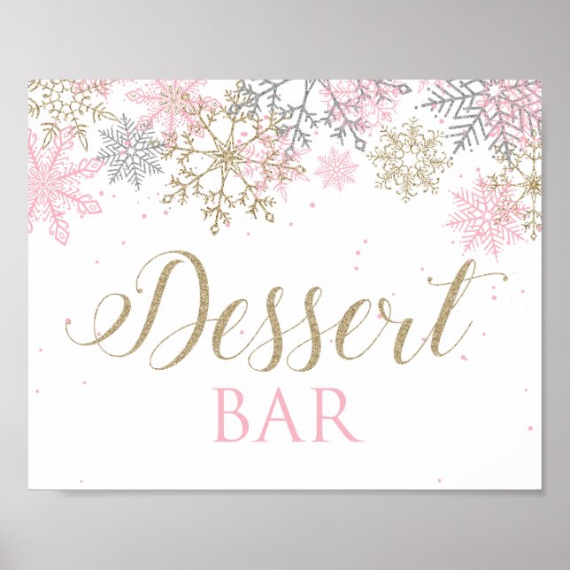 Winter Wonderland Dessert Bar Sign (Front)