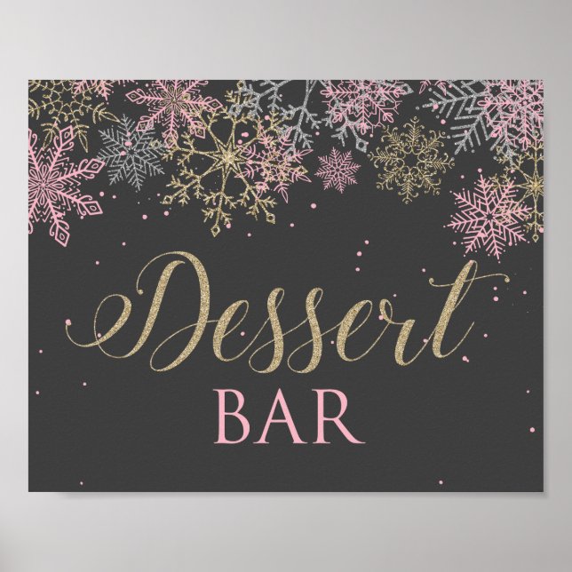 Winter Wonderland Dessert Bar Sign (Front)