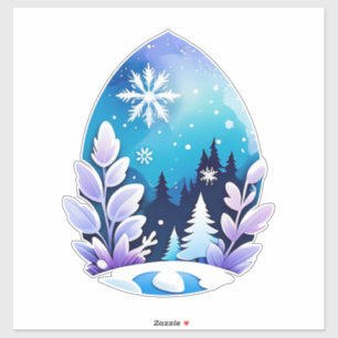 Winter Wonderland Egg-Shaped Art