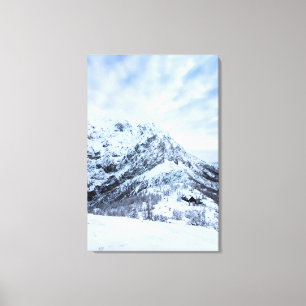 Winter wonderland explorer canvas print