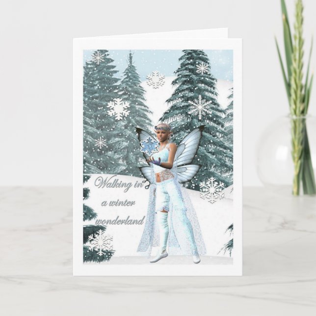 winter wonderland Fairy card (Front)