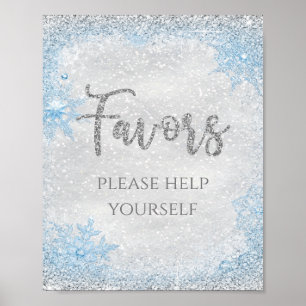 Winter Wonderland Favor Sign