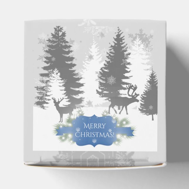 Winter Wonderland Favour Box - Blue (Top)