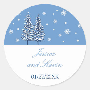 Winter Wonderland Favour Sticker