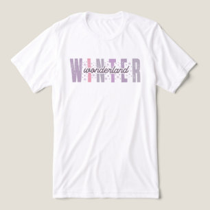 Winter Wonderland - Festive Typography Art Tri-Blend Shirt