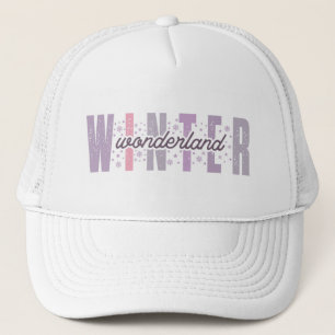 Winter Wonderland - Festive Typography Art Trucker Hat