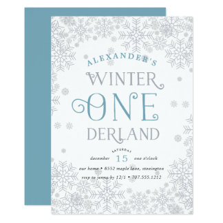 winter wonderland invites