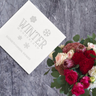 Winter Wonderland Foil Napkins