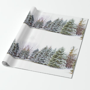 Winter Wonderland Forest Christmas Craft or  Wrapping Paper