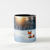 Winter Wonderland Fox Mug