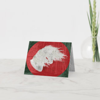 Winter Wonderland Friesian Horse 3 Card