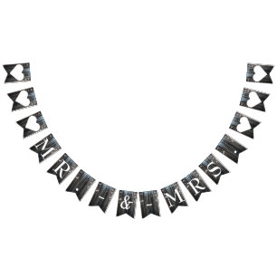 Winter Wonderland Frozen Ice Mr. & Mrs. Wedding Bunting