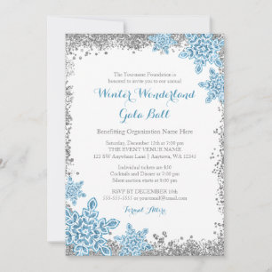 Winter Wonderland Gala Ball Invitations
