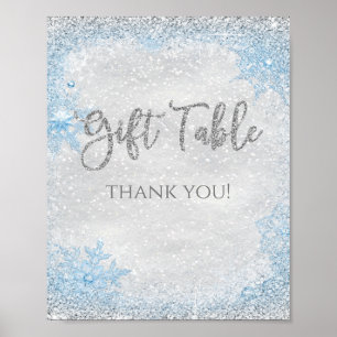 Winter Wonderland Gift Table Sign