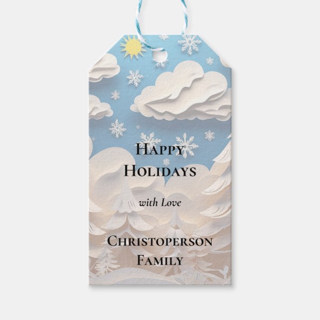 Winter Wonderland Gift Tag (Front)