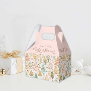 Winter Wonderland Girl Baby Shower Favour Box