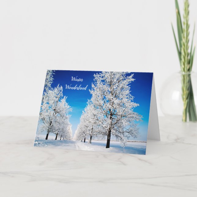 Winter Wonderland Greeting Card (Front)