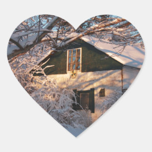 Winter Wonderland Heart Sticker