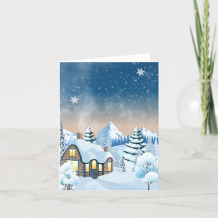 Winter wonderland holiday card