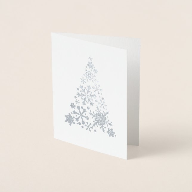 WINTER WONDERLAND Holiday Card Silver (Front)