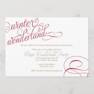 Winter Wonderland Holiday Party Invitation